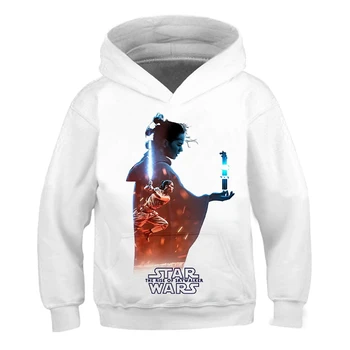 

2020 3D Star Wars Newest Hot children boys and Girls Long Sleeve pretty Lucky Child Hooded Outerwear polyester autumn and winter