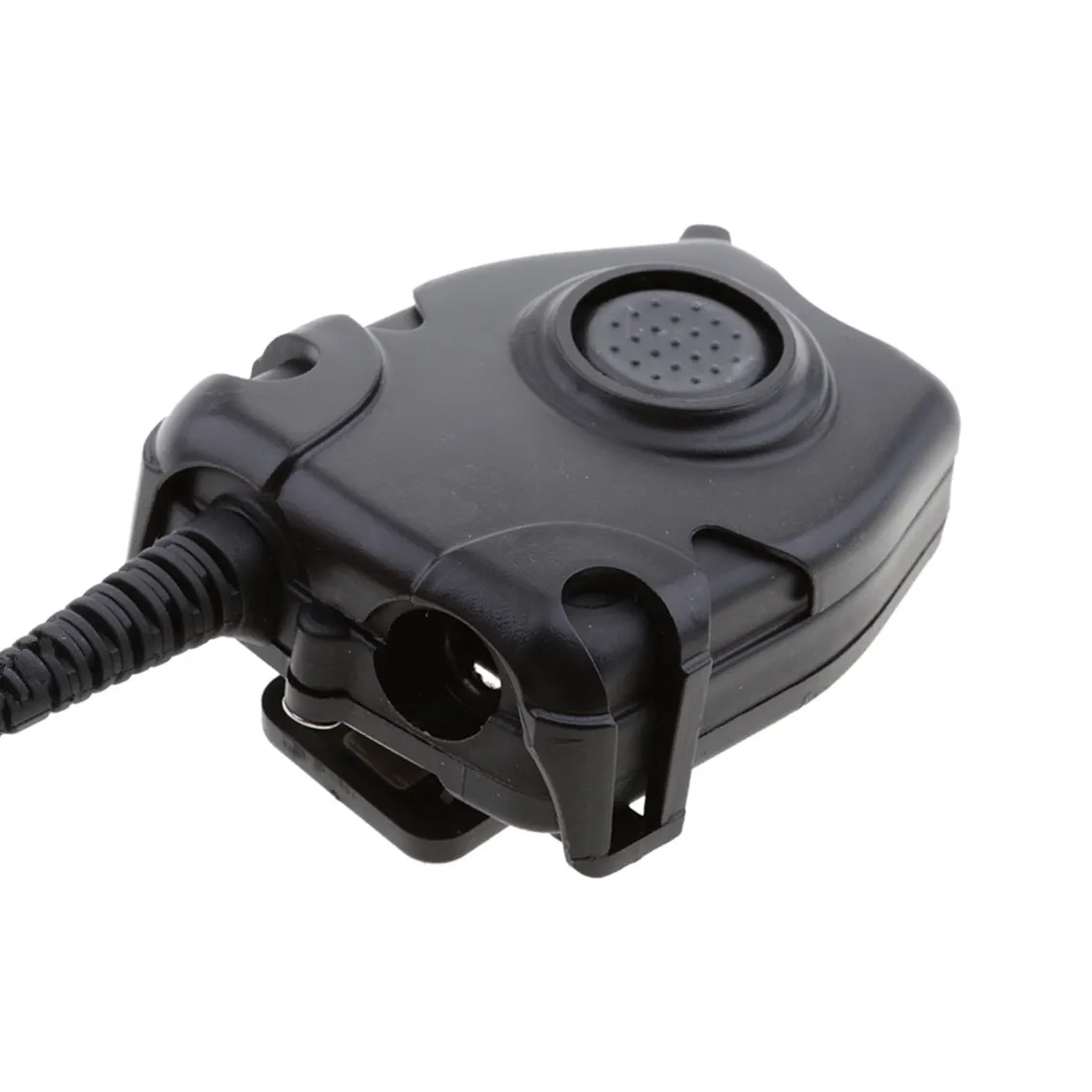 Walkie Talkie Microphone Heavy Duty for Peltor PTT Neck Throat Mic Earpiece Radio Nato Tactical Headset for Baofeng Kenwood  TYT