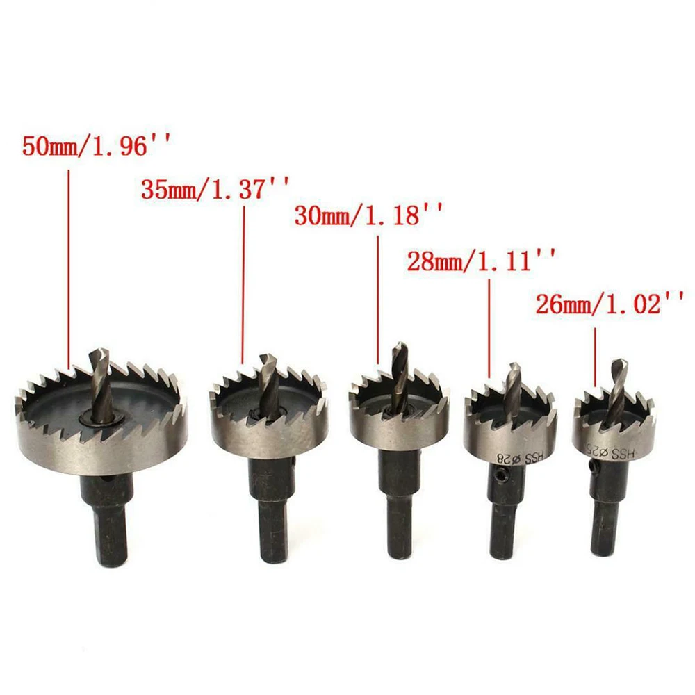 

12Pcs Hole Saw Tooth Kit HSS Steel Drill Bit Set Cutter Tool For Metal Wood Alloy 280~300r / Min 12 Models Hole Saws