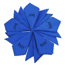 5 шт Универсальная хлопковая салфетка для уборки полотенце высокоабсорбирующее для гитары укулеле флейта гобоя-синий