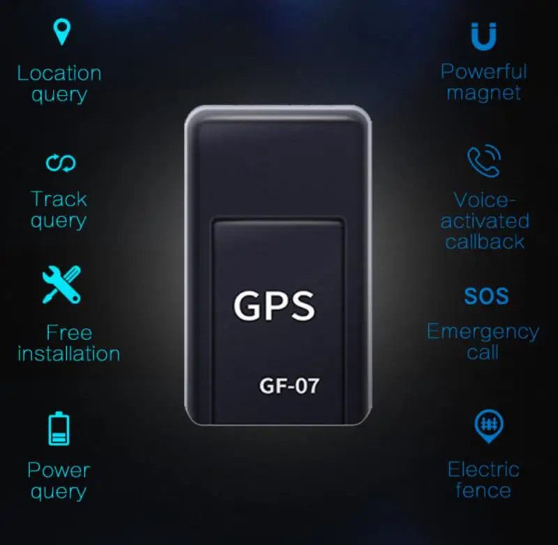 Автомобильный GPS-трекер мини-локатор с магнитом для отслеживания в реальном