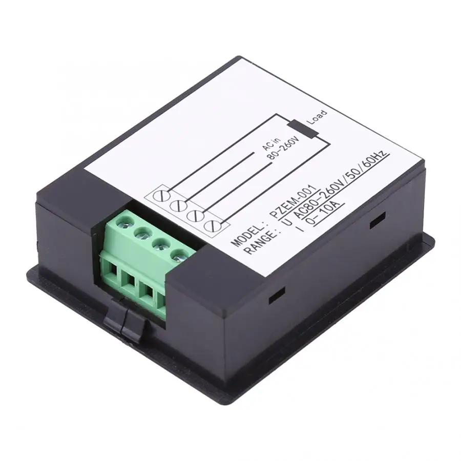 На рост от 80 до 260V AC 10A цифровой Мониторинг мультиметр Амперметр Вольтметр Мощность монитор тестер энергии