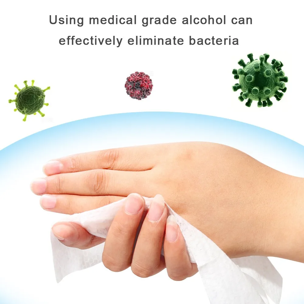 10 wipes/pack Antibacterial Wet Wipe Tissue Clean Hand Health Care No alcohol wipes Kitchen Bathroom cleaning Accessorie H5 | Дом и сад