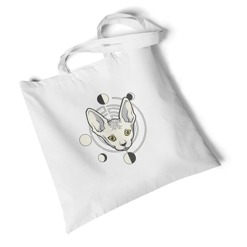 

Canvas Bag Shopping Reusable Shoulder Bag Handbag Tote Bag Devil Print Canvas Bag Shoulder Bags Travel Folding Bag