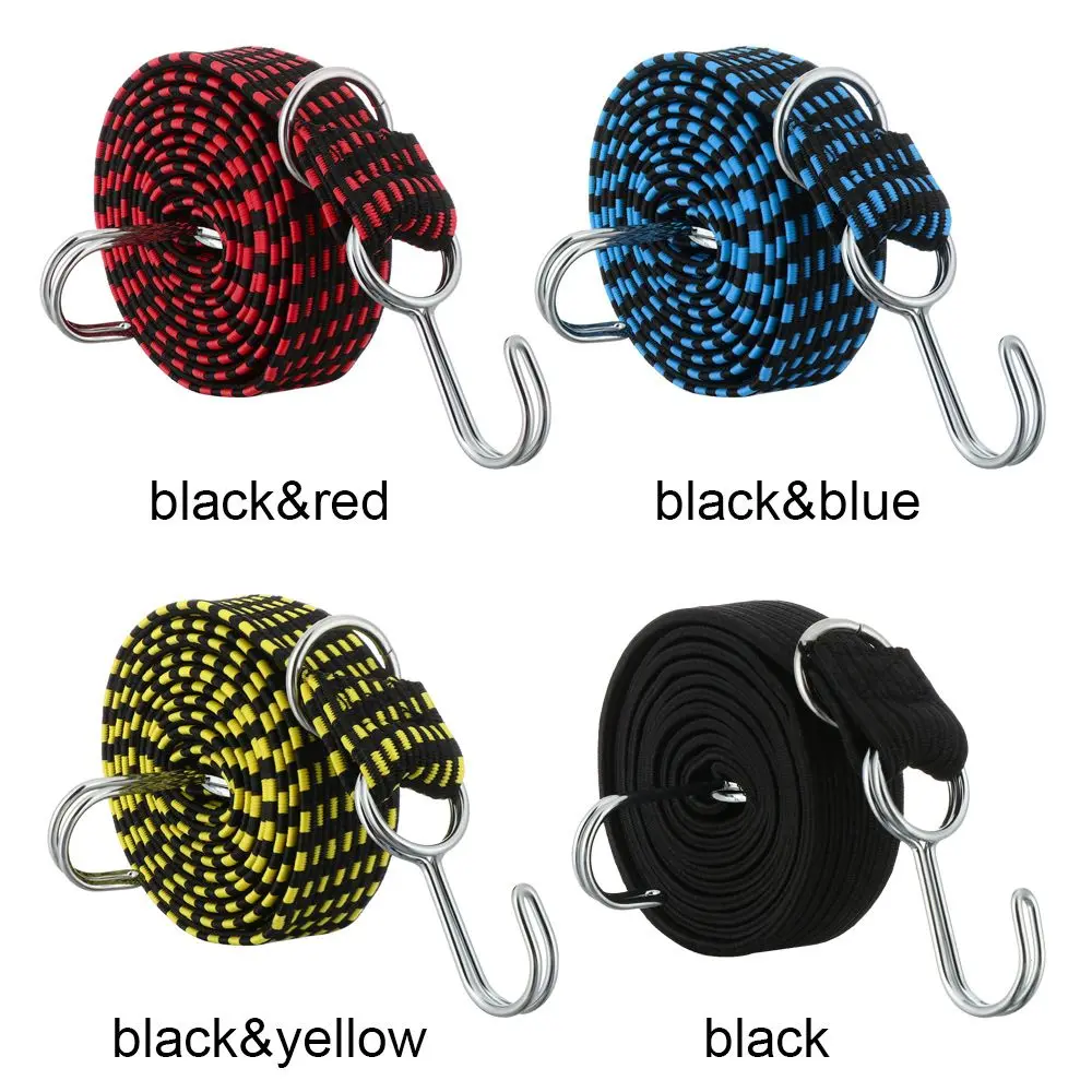 New Fixed Band Elastics Rubber Bikes Ropes Tie Luggage Rope Cord Hooks Bicycle Strap Luggage Roof Rack