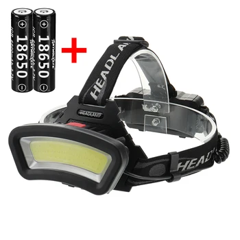 

ABS Portable Work Lamp Red White Lighting Shot With 18650 Battery Fishing Work Light Running Lamp COB Light