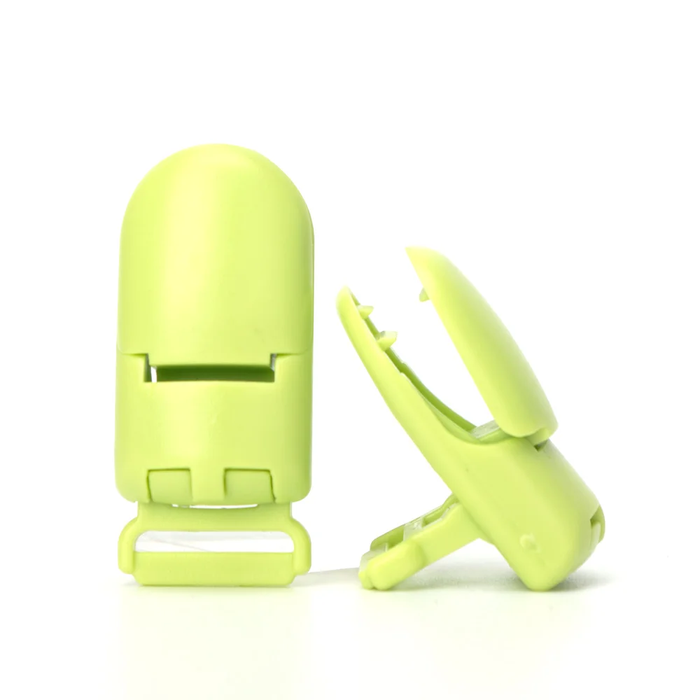 Chartreuse 10 шт./лот клипсы для соски 15 мм сплошной Пластик пустышки для младенцев, держатель-застёжка для сделай своими ругами слингобусы детские соски-пустышки держатель для сосок - Цвет: Chartreuse