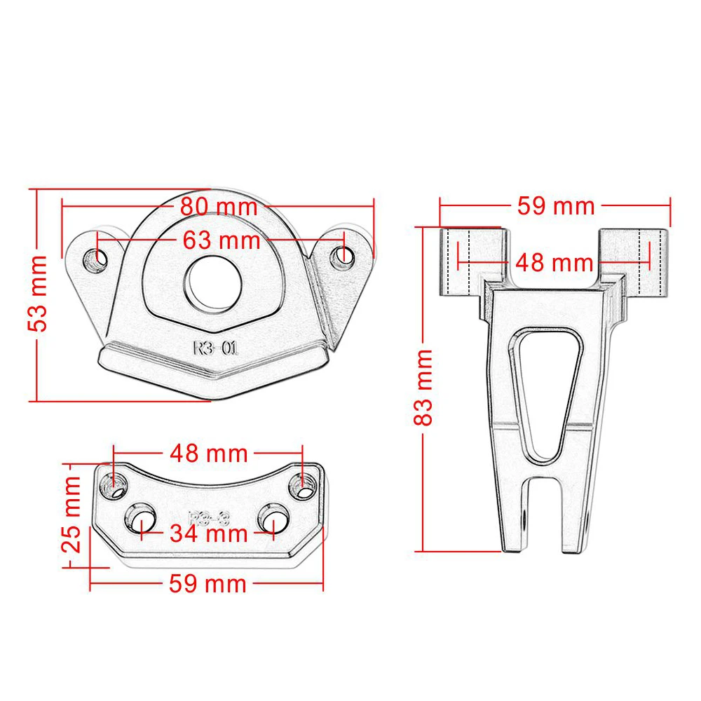 CNC R3 R25 Обратный безопасности рулевой демпфер с кронштейном для Yamaha YZF R3 R25