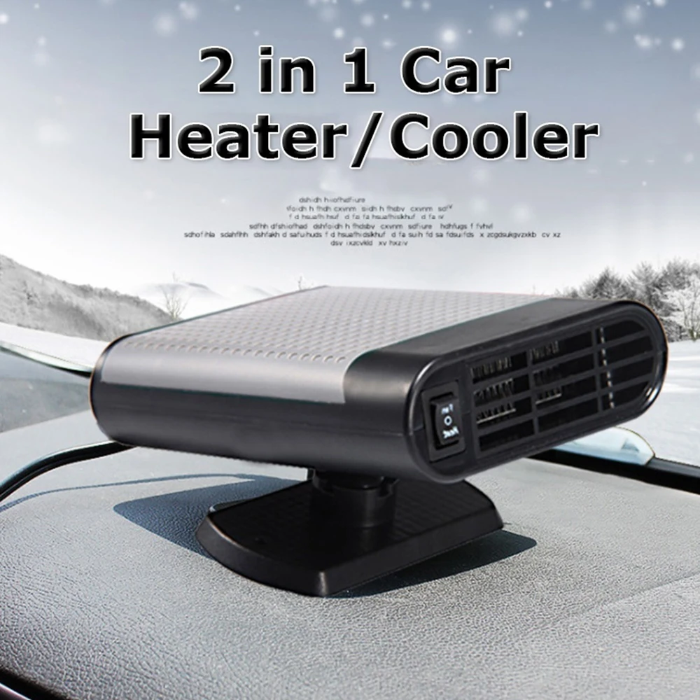 Car Heater Universal Vehicle Windshield Defroster 12V 150W Heating Cooling fan Demister Dryer Low Noise