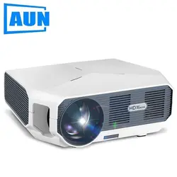 AUN ET минипроектор HD, 1280x720 P, видео Бимер. 3500 Яркость. 3D Кино. Поддержка 1080 P, HD-IN, USB (Опциональная версия Android)