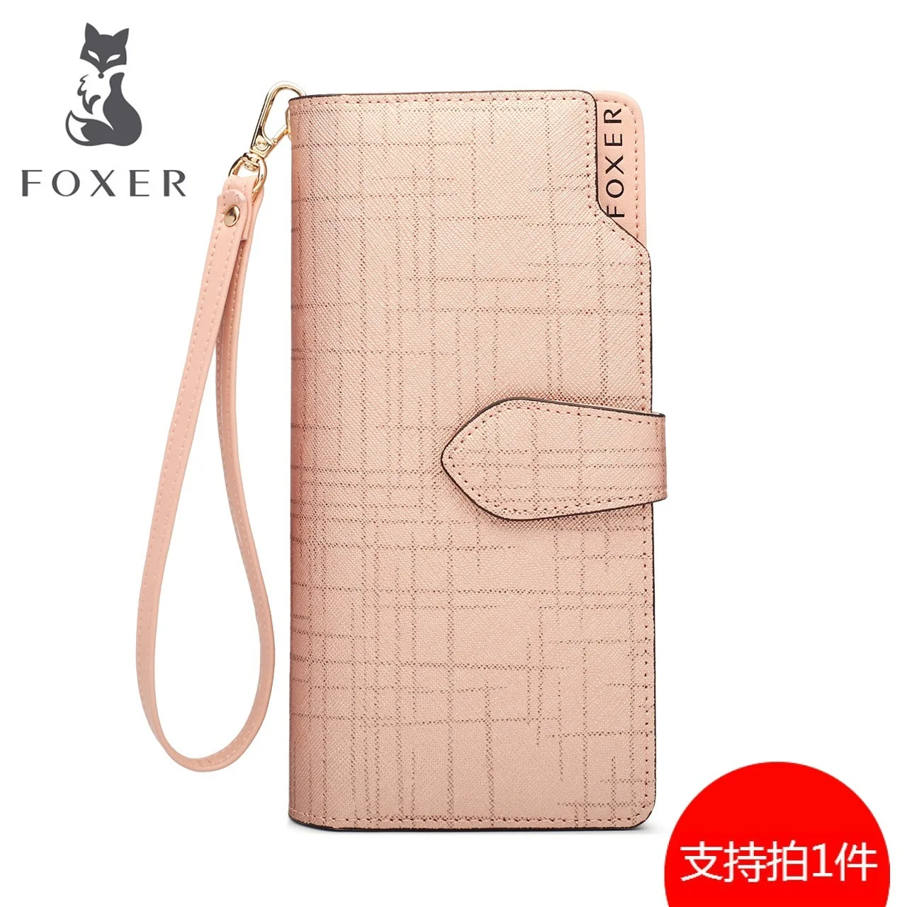 

Golden Fox Wallet Female Long Money 2019 Cowhide More Function Wallet Mobile Phone Zipper Hand Take Bag