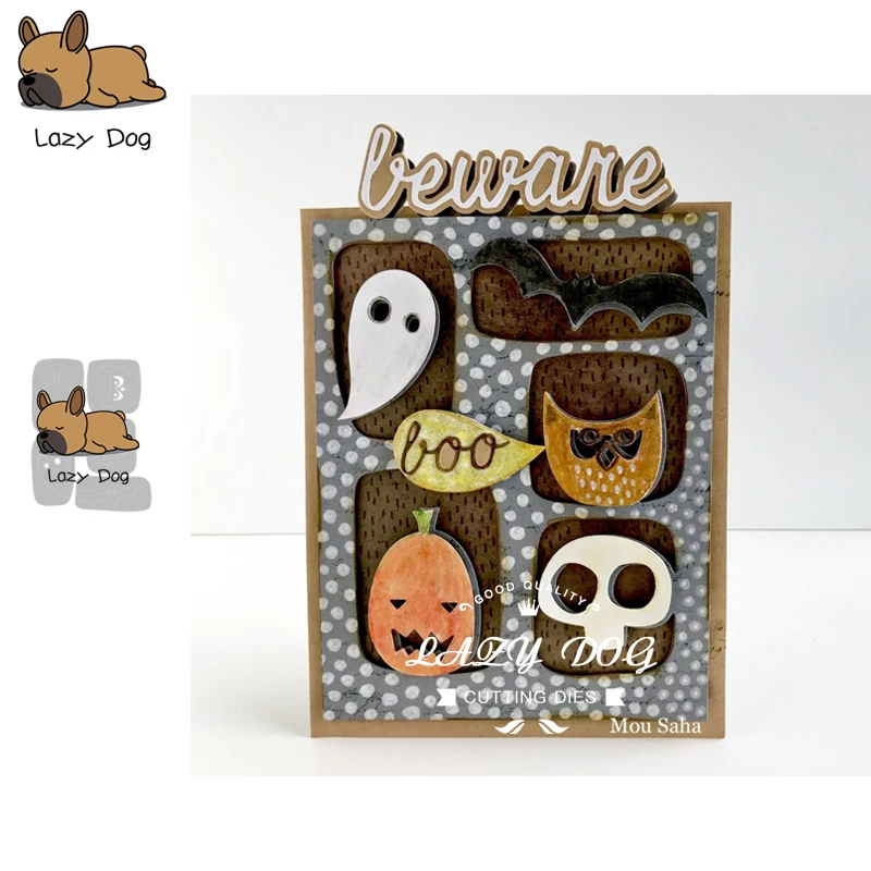 

5PCS Halloween Series Metal Cutting Dies Scrapbooking Stencil Decorative Craft Embossing Die Cuts Card Making New Dies For 2019