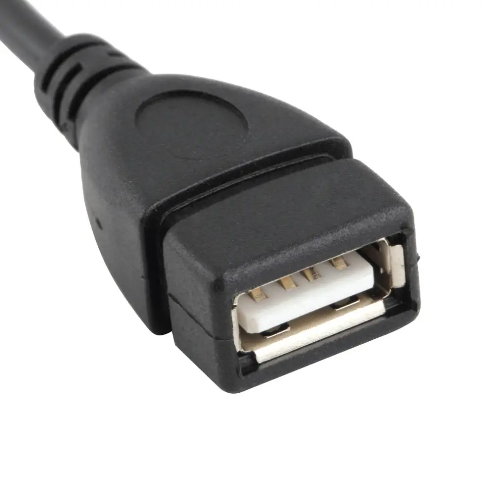 USB B Мужской адаптер преобразования USB A Female to Mini 5P OTG кабель Шнур вниз дропшиппинг Горячий