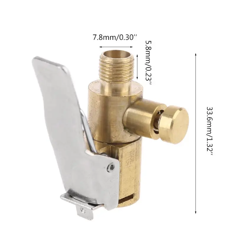 Car Tire Inflator Chuck Air Compressor Pump Lock On Nozzle Fine Thread Deflation | Инструменты