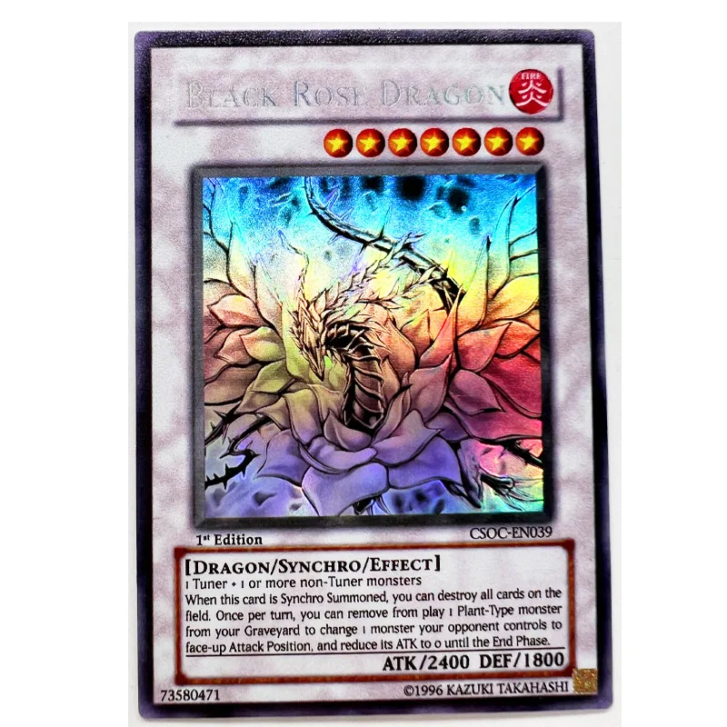 

Yu Gi Oh Black Rose Dragon, английские игрушки «сделай сам», хобби, коллекционные предметы, коллекционная игра аниме-открытки