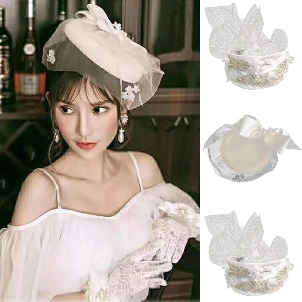 Wedding Hats For Women Vintage Net Bridal Hats Fascinators Accessorie Brides Wedding Birdcage Veil 1001