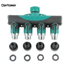 3/4 садовый коннектор для садового шланга сельскохозяйственный шарнир четырехполосный сепаратор воды с шаровым клапаном сада шунта аксессуары