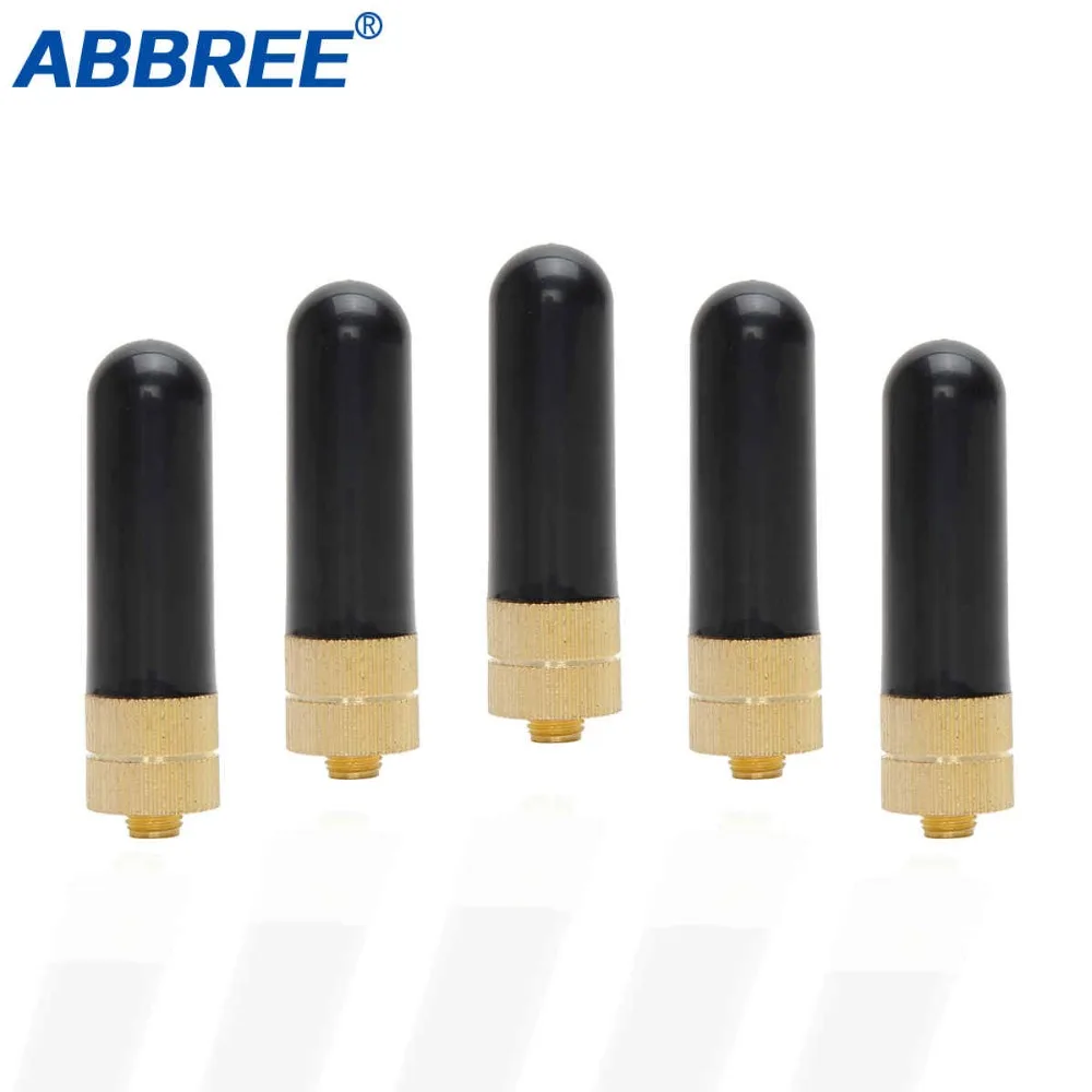 5 шт. ABBREE AR-805S антенна мини VHF Любительская рация двойного диапазона SMA-Female для Kenwood BF UV-5R BF-888S UV-82 иди и болтай Walkie Talkie Ham 2 Way Радио