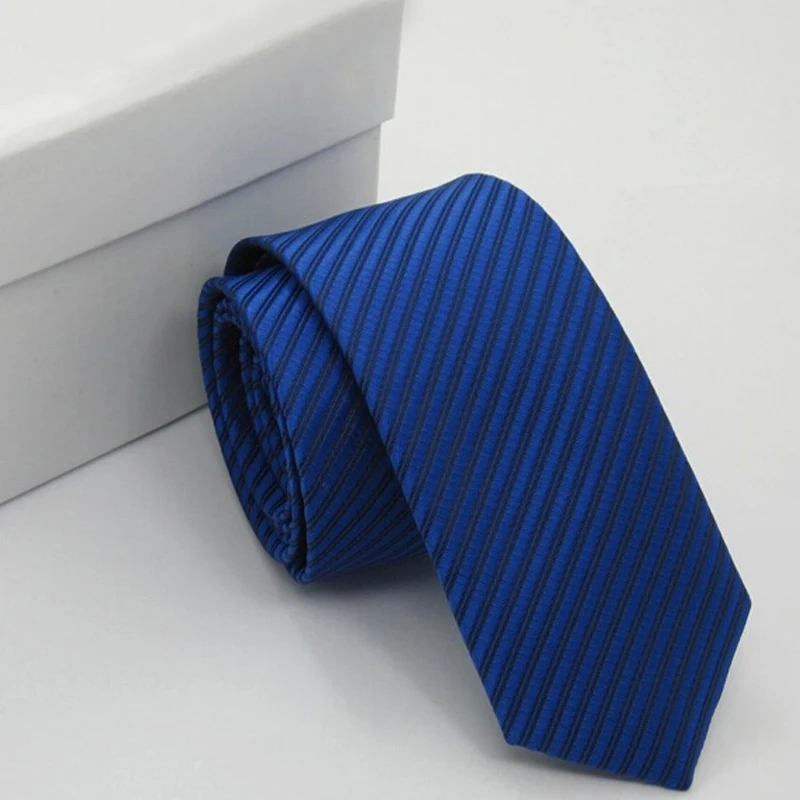 Для мужчин галстук-бабочка Повседневное галстуки в полоску галстук деловой галстук костюм Повседневный Галстук один размер мужской Твердые зрелые Костюмы хорошее, подходящая к любому стилю одежды - Цвет: Королевский синий