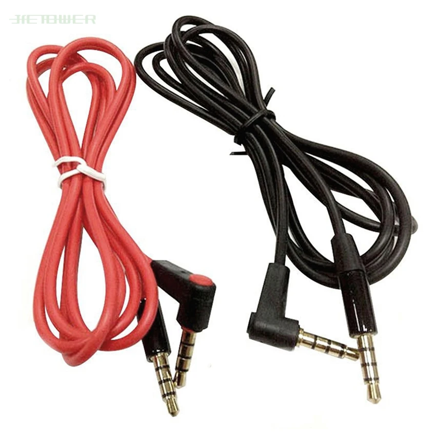 50PCS 90 Degree Angled Short 4 pole 3 5mm to 3 5mm Audio Cable Plug jack 3 5 male to male Car Sound Wire headphone for phones