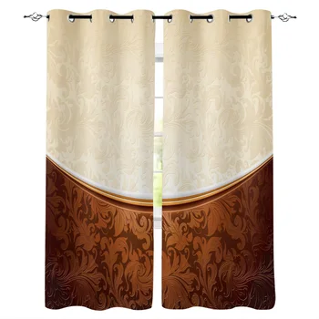 

Baroque Pattern Window Curtains Living Room Curtain Home Decor