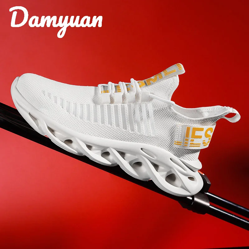 Damyuan Осень новинка зимы модные летящий удобные дышащие мужские кроссовки анти-занос, удар-поглощая кроссовки