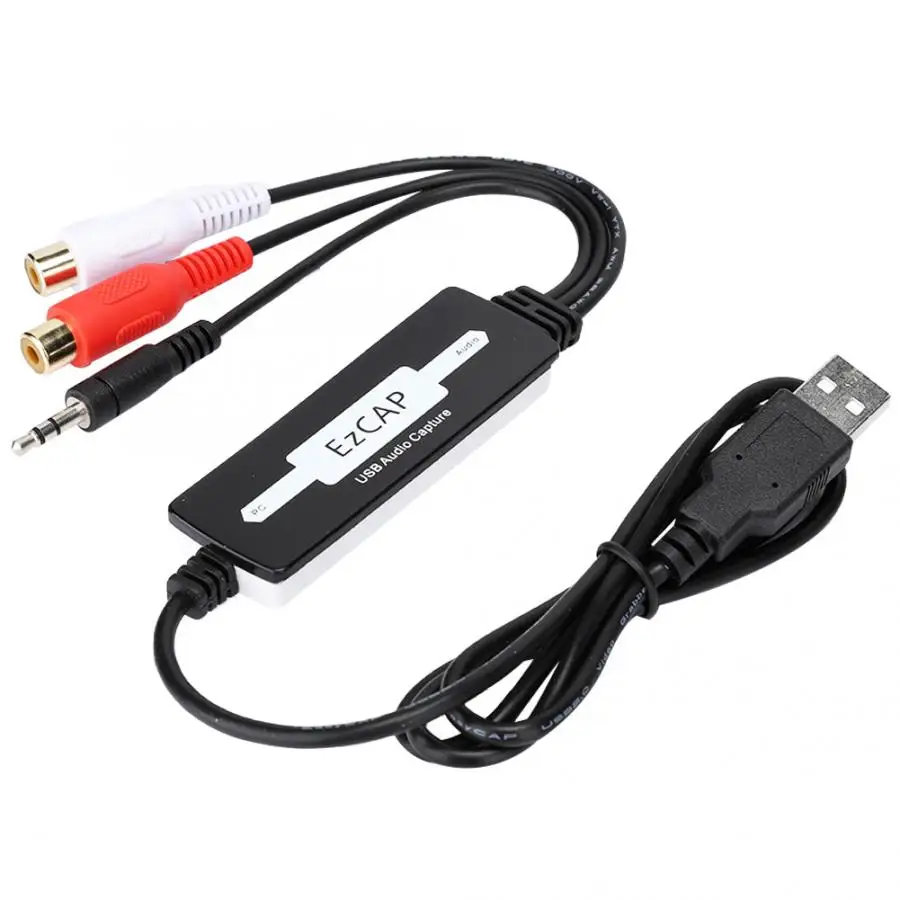 Карта захвата аудио USB Высококачественная карта стерео с кабелем 3 5 мм |