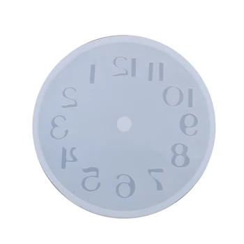 

Arabic Numerals Clock Silicone Mold Handmade Crafts Clock Epoxy Resin Molds For DIY Jewelry Making Finding Tools 10.5cm , 1 Pcs