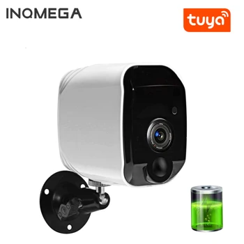

INQMEGA Home Security 1080P Mini IP Camera WiFi Night Vision Camera Rechargeable TUYA Wire-Free Wireless Powered Battery Camera