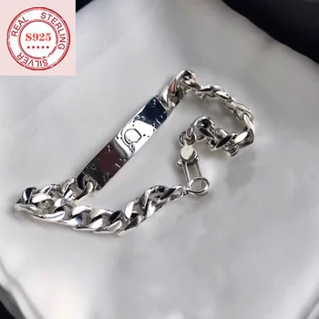 

TIF 925 sterling silver bracelet, exquisite workmanship, classic micro-scale fashion gift Original Classic LOGO Jewelry gift