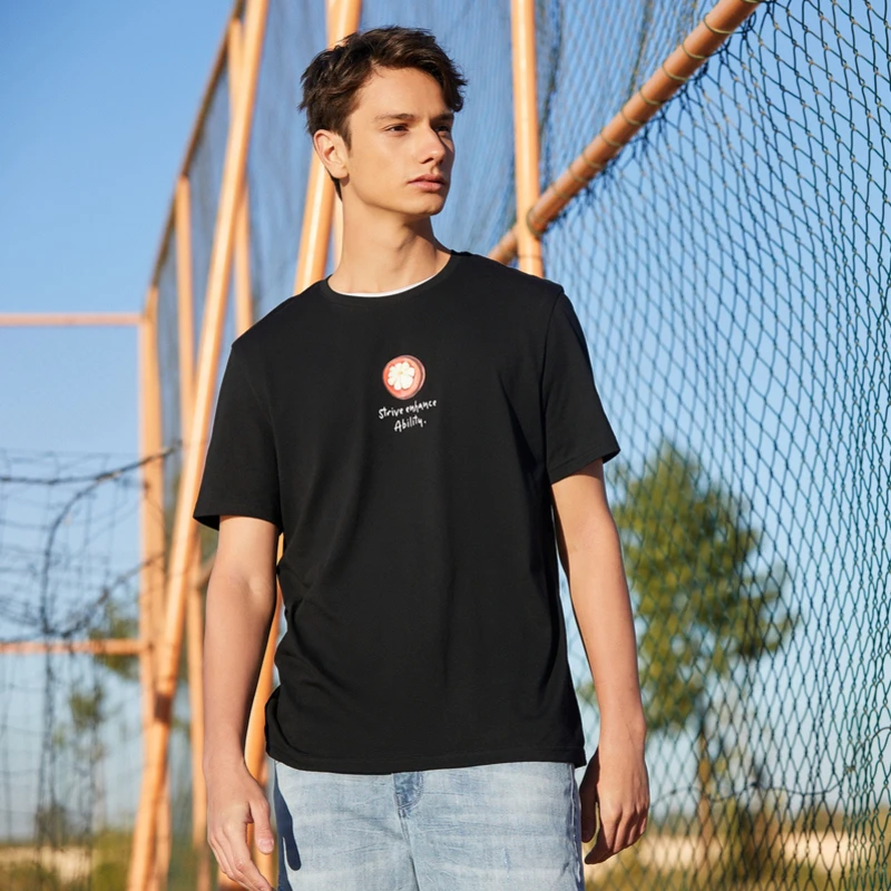 Semir قصيرة الأكمام تي شيرت الرجال الصيف جديد 2021 الفاكهة الطباعة الرأفة قميص الشباب القطن مريحة قاع T Shirts Aliexpress