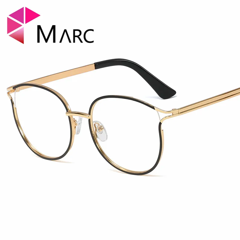 Женские очки в черной оправе, оправа для очков кошачий глаз, оправа TR90, очки для близорукости, брендовые дизайнерские очки 93332 - Цвет оправы: Черный