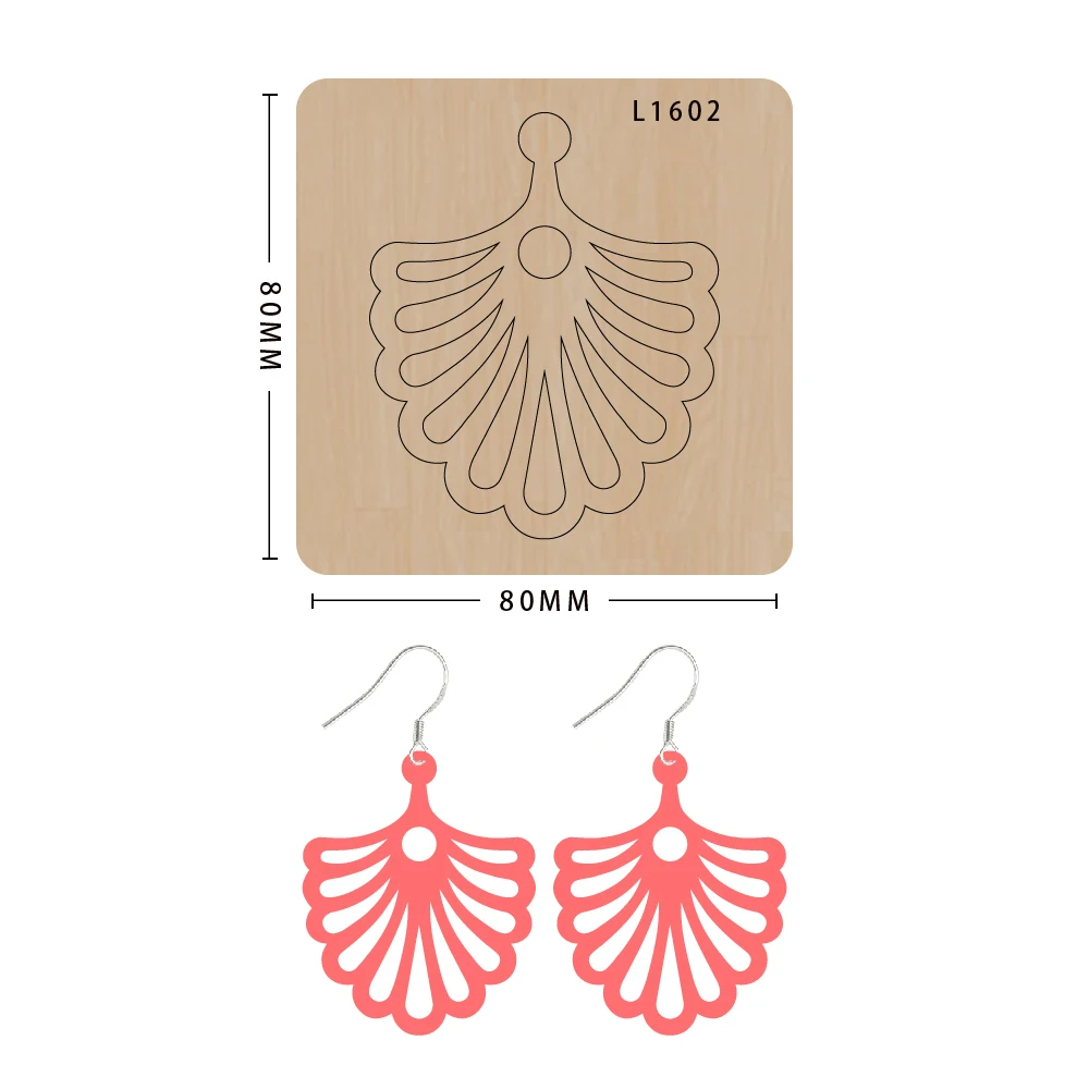 

Handcraft Wood Cutting Dies for Scrapbooking, Earring Dies, Suitable for Common Die Cutting Machines in the Market, New
