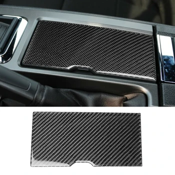 

1pc Car Center Console Water Cup Holder Cover Carbon Fiber Black For Ford Mustang 2009-2013 Auto Water Cup Holder Decor Cover