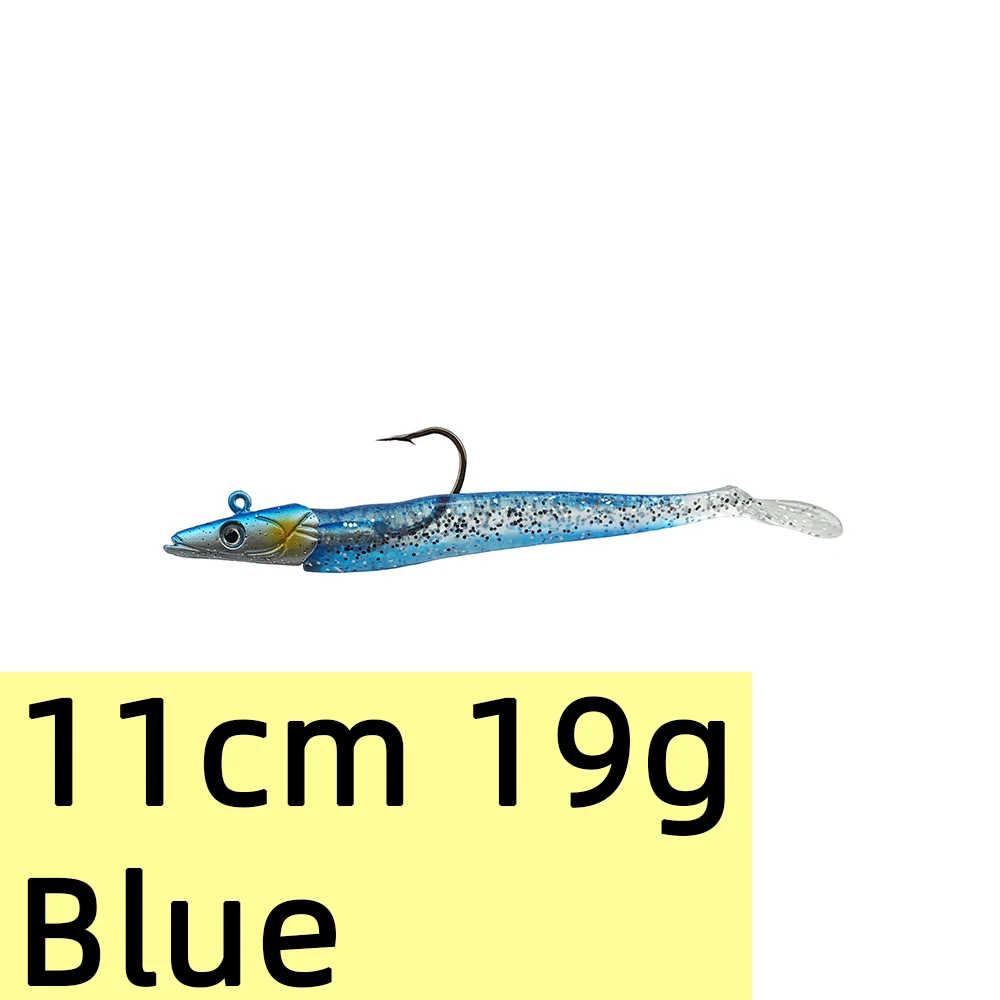 10 г, 19 г, 34 г, светящаяся угорь, Мягкая приманка, воблер ...