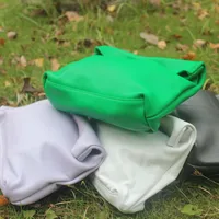 100% genuine leather Cowhide Handbag High Quality Leather Women's Foldable Designer Handbag Simple Magnet Handle Bags - Image 2