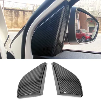 

Carbon fibre Interior Car interior A-pillar Speaker horn ring Cover Trim Car Styling Accessories 2pcs For Ford Focus 2019 2020