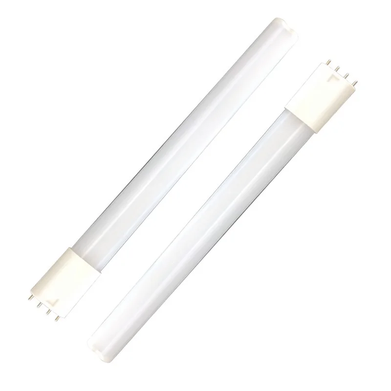 Lampe led 2G11, tube lumineux avec angle de 360 degrés, 9w 12w 15w 18w 24w,  4pin H, SMD2835 AC85-277V