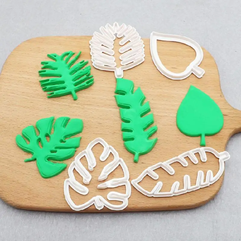 New Styles Leaf Leaves Sugarcraft Fondant Biscuit Cookie DIY Craft Cutter Set 
