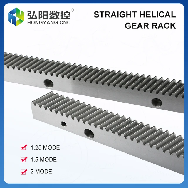 Track Rack Straight Tooth Helical Rack 1.25m 1.5m 2m Industrial Machinery  Gear Square Rack 45 Steel Cnc Rack Linear Guide - Gear - AliExpress