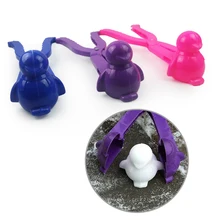 Pince à boules de neige en forme de Train, mignon, boule d'argile, fabricant de boules de neige créatives, pelle à neige pour enfants, jouets de sport de plein air