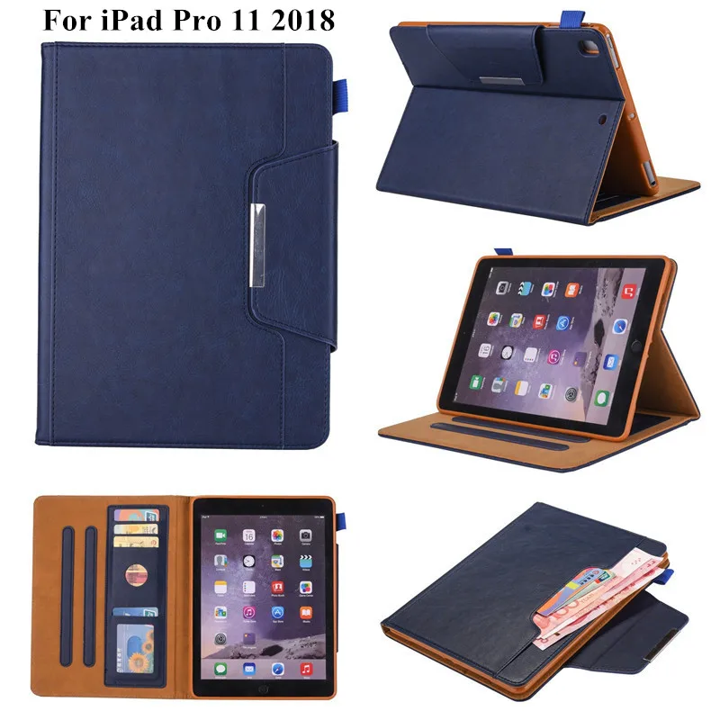 Чехол для iPad Pro 11 2018 премиум класса из искусственной кожи Роскошный деловой