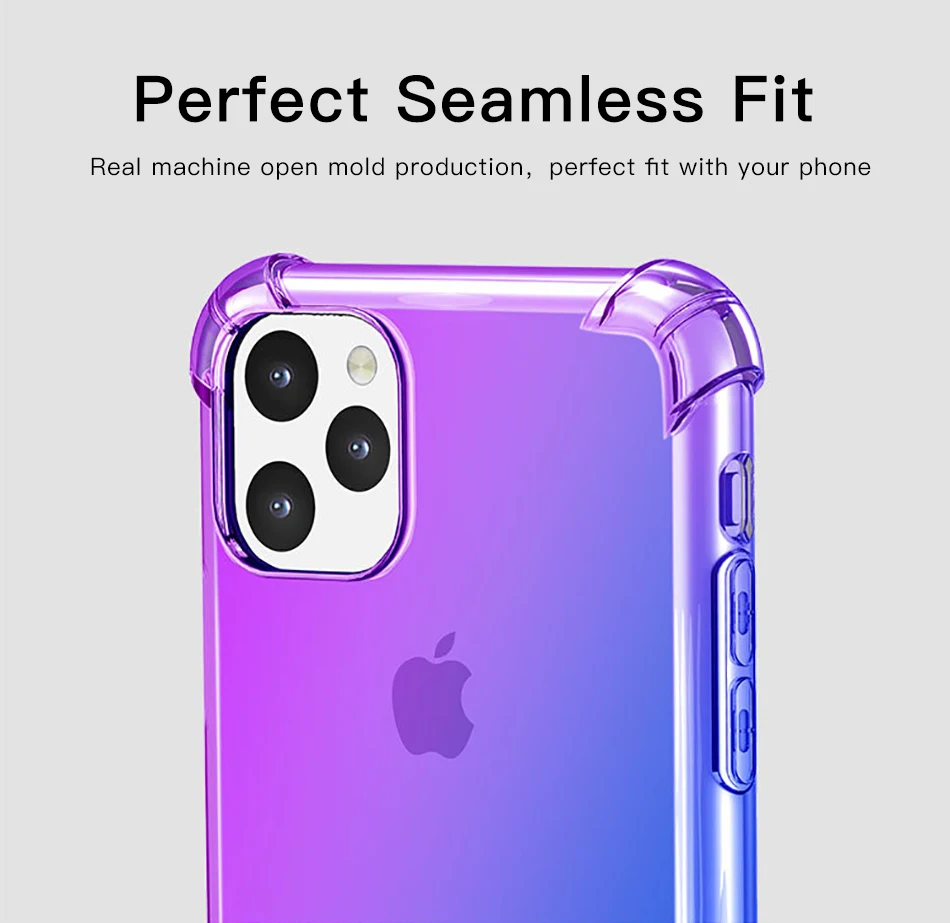 ACCEZZ противоударный силиконовый чехол для телефона для Apple iPhone 11 Pro Max Мягкий ТПУ чехол s защитная задняя крышка 5,8 дюймов 6,1 дюймов 6,5 Дюймов