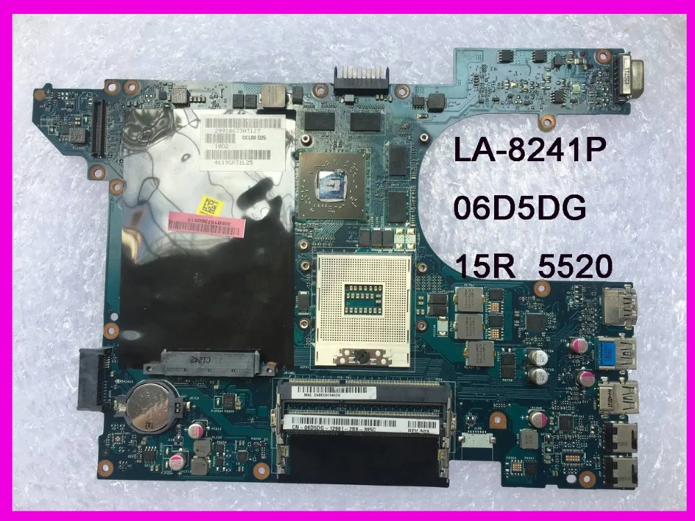06D5DG QCL00 LA-8241P подходит для dell 15R 5520 7520 Материнская плата ноутбука HD7670M DDR3 тестирование