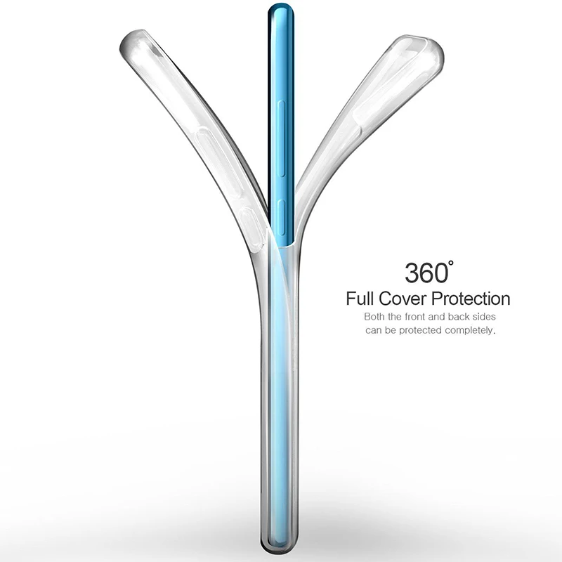 360° Full Protection Double Case – Transparent Cover