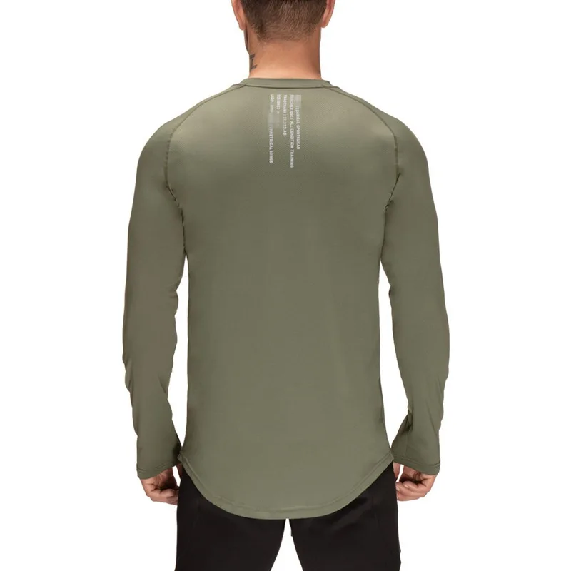 Muscle Fitness Brothers Autumn New Style Men Sports Casual Apparatus Exercise Running Quick-Dry Super Elastic Long-sleeved T-shi
