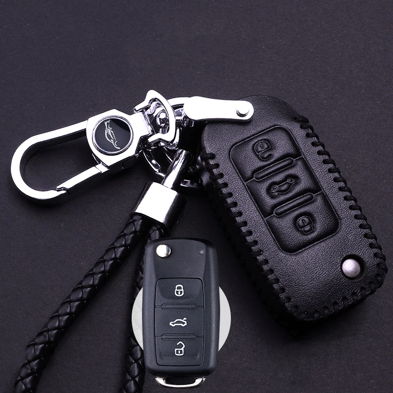 Посвящается Volkswagen New Laguna plus Magotan Sagitar Passat Tiguan Tuyue Baolai кожаный автомобильный набор ключей с дистанционным управлением