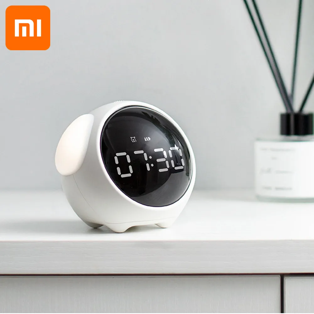 Симпатичные часы-будильник для Xiaomi многофункциональные прикроватные с