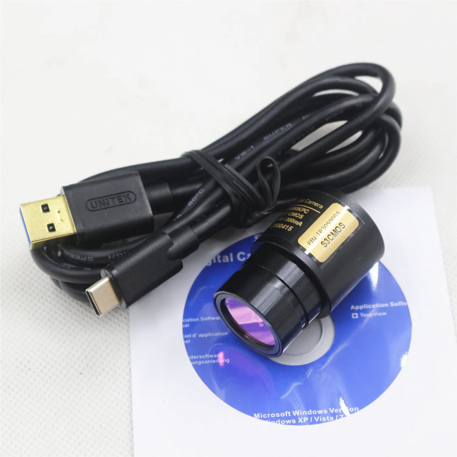 Eyepiece Camera Biological Stereo Microscope Image Capture Industrial Electronic Eyepiece