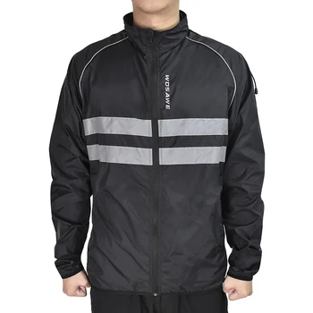 

Men Windproof Hooded Cycling Jacket Breathable High Visibility Reflective Bike Bicycle Riding Sports Coat Jacket bike jacket men